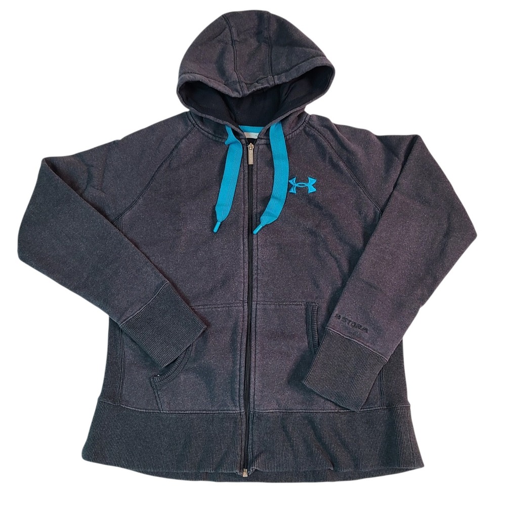 Under Armour Mens Small Gray UA Storm Loose Full  Zip Hoodie Jacket